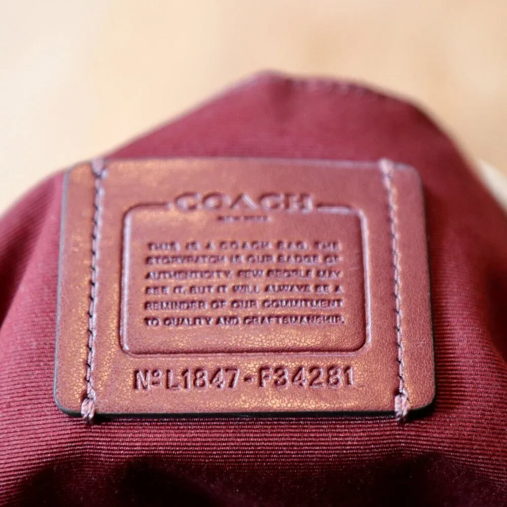 Coach Signature Exotic Mix Mini Emma Satchel EUC - Picture 10 of 11